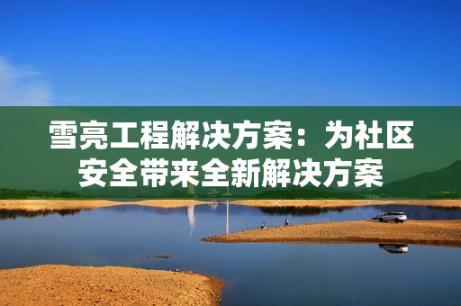 雪亮工程解決方案：為社區安全帶來全新解決方案
