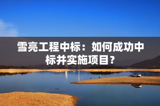 雪亮工程中標(biāo)：如何成功中標(biāo)并實(shí)施項(xiàng)目？