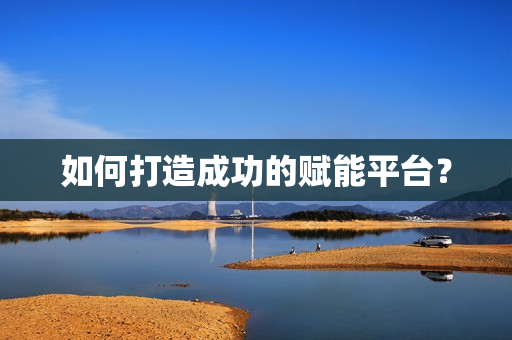 如何打造成功的賦能平臺？
