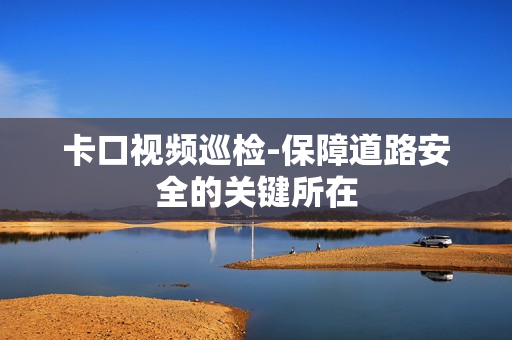 卡口視頻巡檢-保障道路安全的關(guān)鍵所在