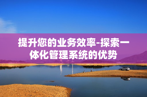 提升您的業務效率-探索一體化管理系統的優勢