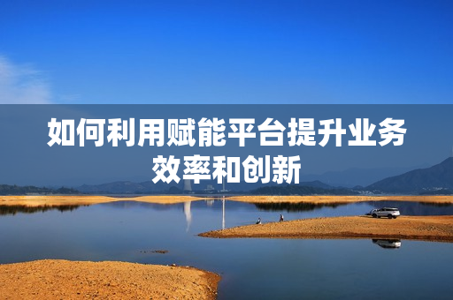 如何利用賦能平臺(tái)提升業(yè)務(wù)效率和創(chuàng)新