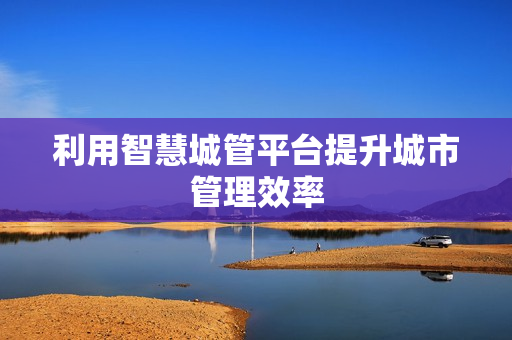 利用智慧城管平臺提升城市管理效率