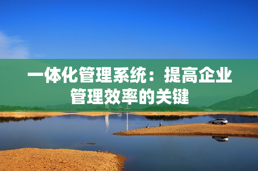 一體化管理系統：提高企業管理效率的關鍵